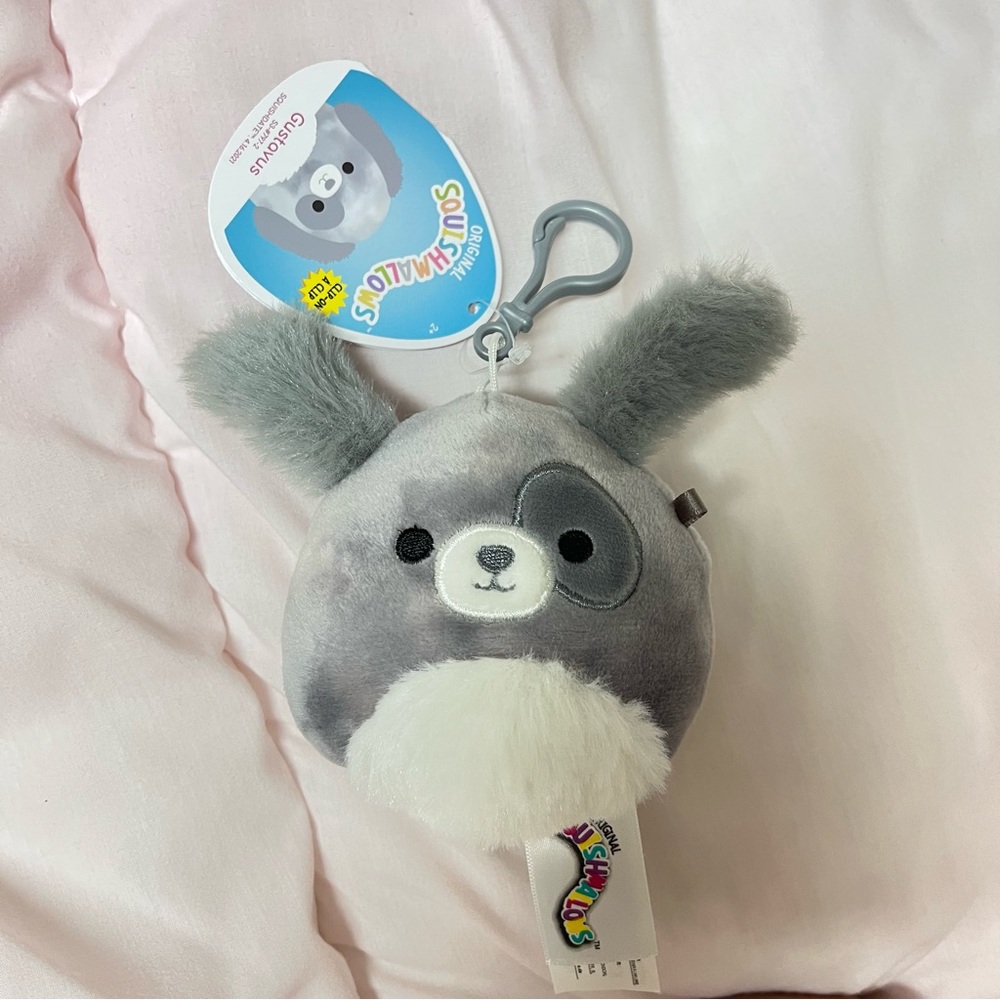 Squishmallow Gustavus/Gus (Puppy/Dog) CLIP 3.5" BNWT